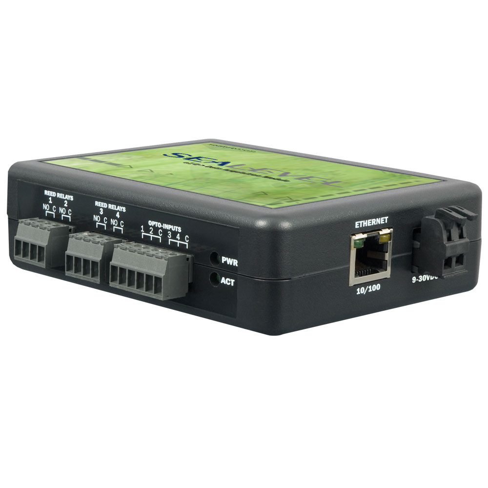110E - eI/O DIO-8 Ethernet Modbus TCP w/ 4 Iso Inputs; 4 Reed Relays