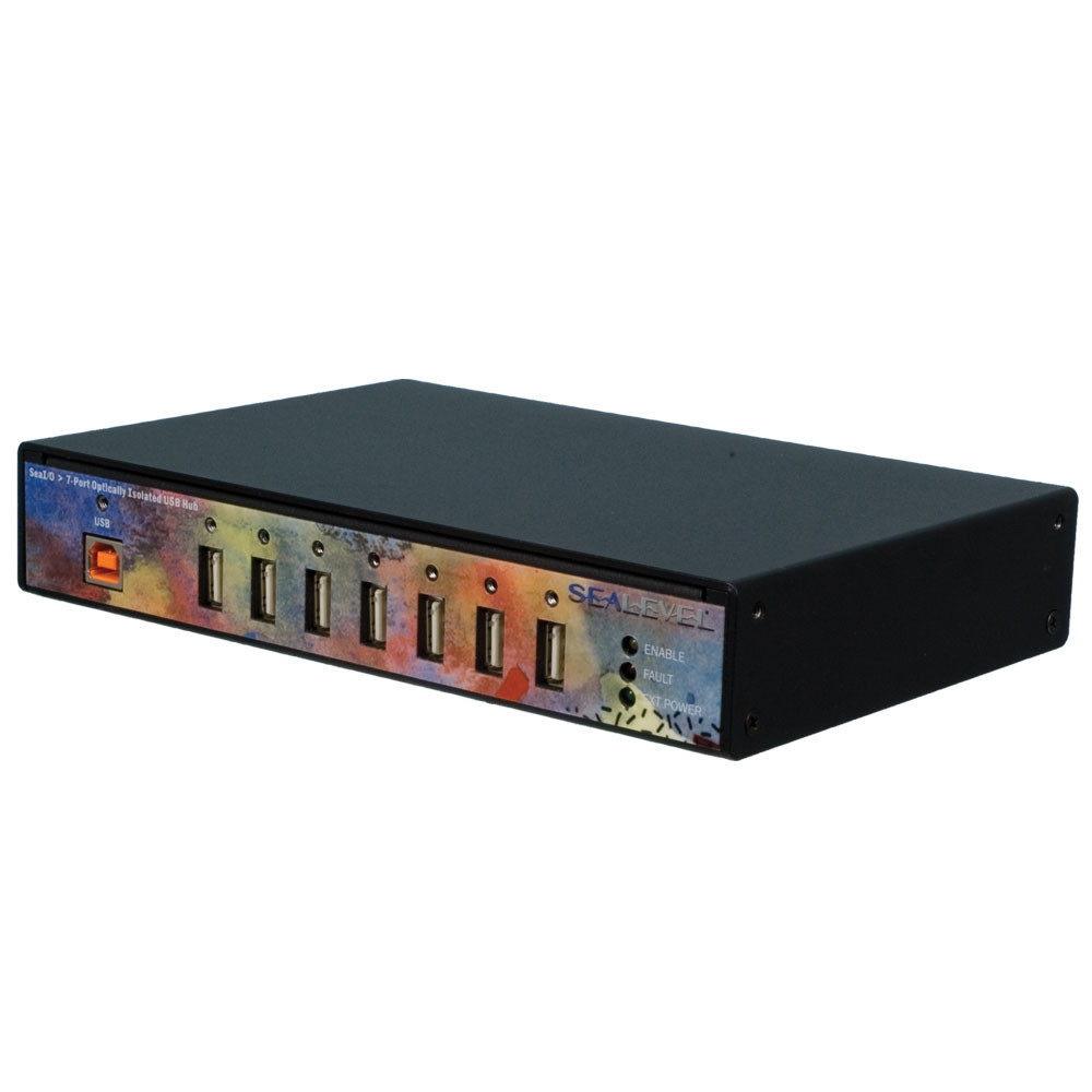 SeaI/O Optically Isolated 7-Port USB Hub