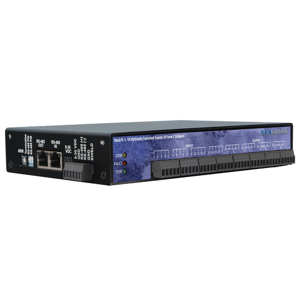 SeaI/O Expansion Module with 16 Iso Inputs; 8 Form C Relays