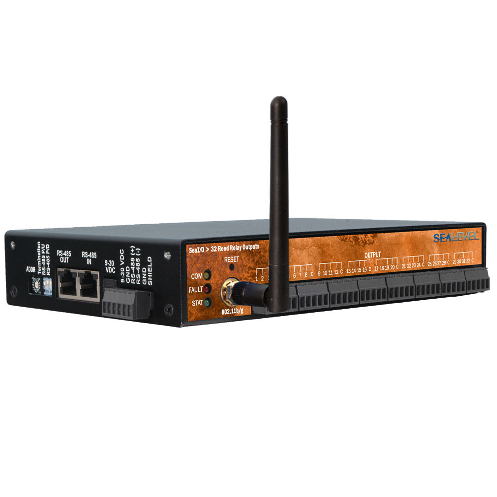 SeaI/O Wireless Modbus TCP w/ 32 Reed Relay Outputs