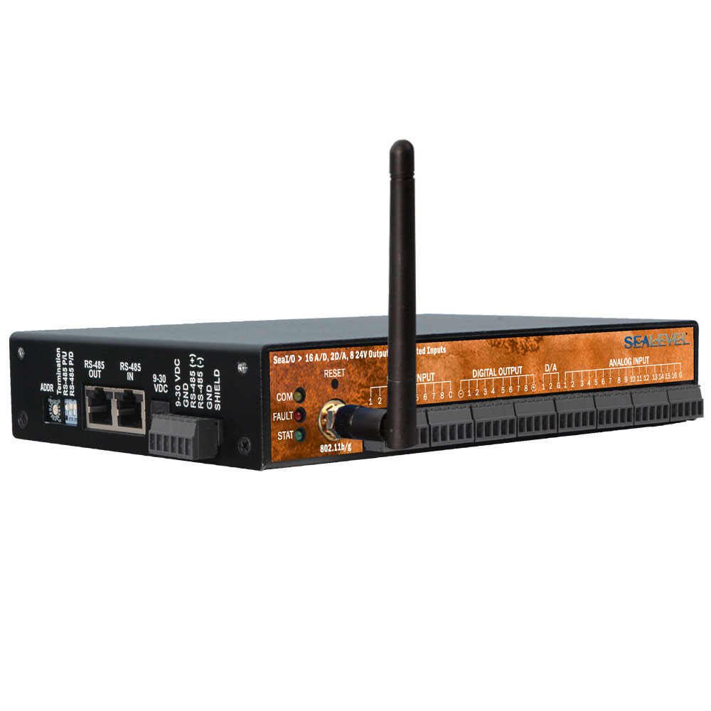SeaI/O Wireless Modbus TCP w/ A/D; D/A; DIO Multifunction