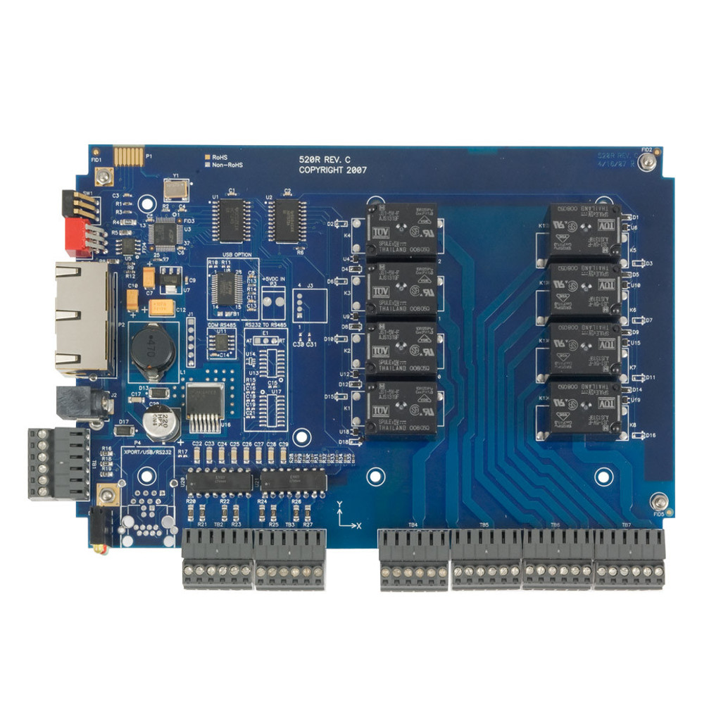SeaI/O RS-485 Modbus RTU Interface to 8 Isolated Inputs / 8 High-Current Form C Relay Outputs OEM board