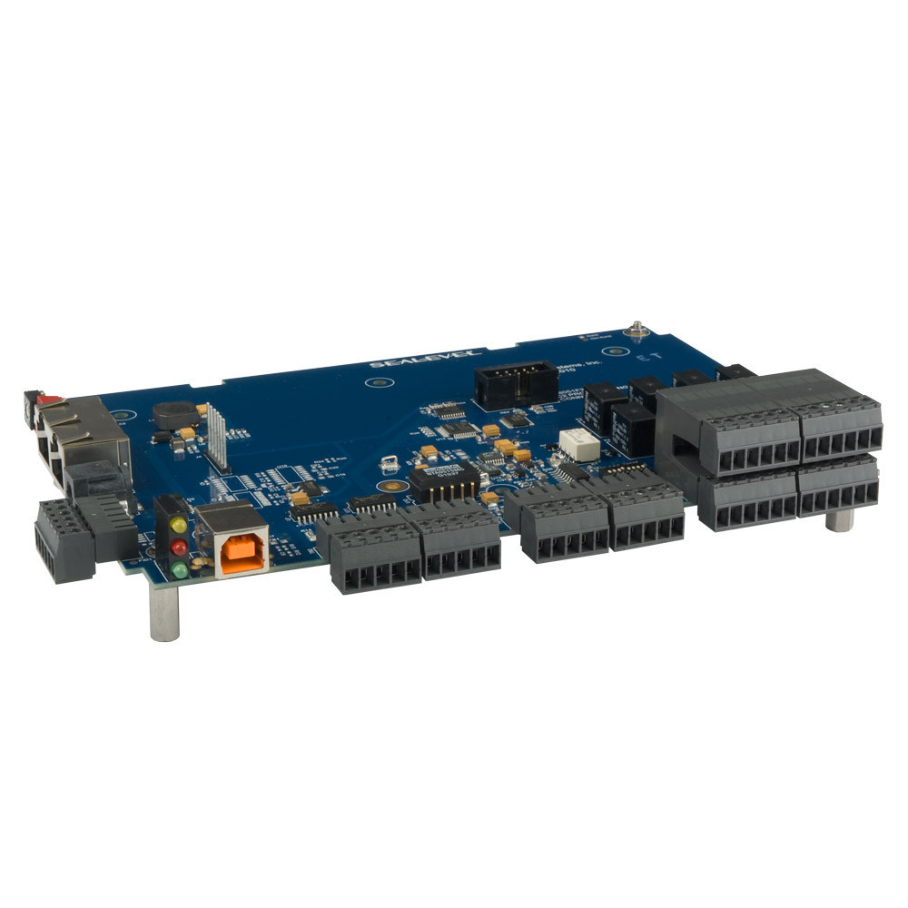 SeaI/O OEM USB Modbus RTU w/ 8 16-Bit A/D; 8 Iso In; 8 Form C