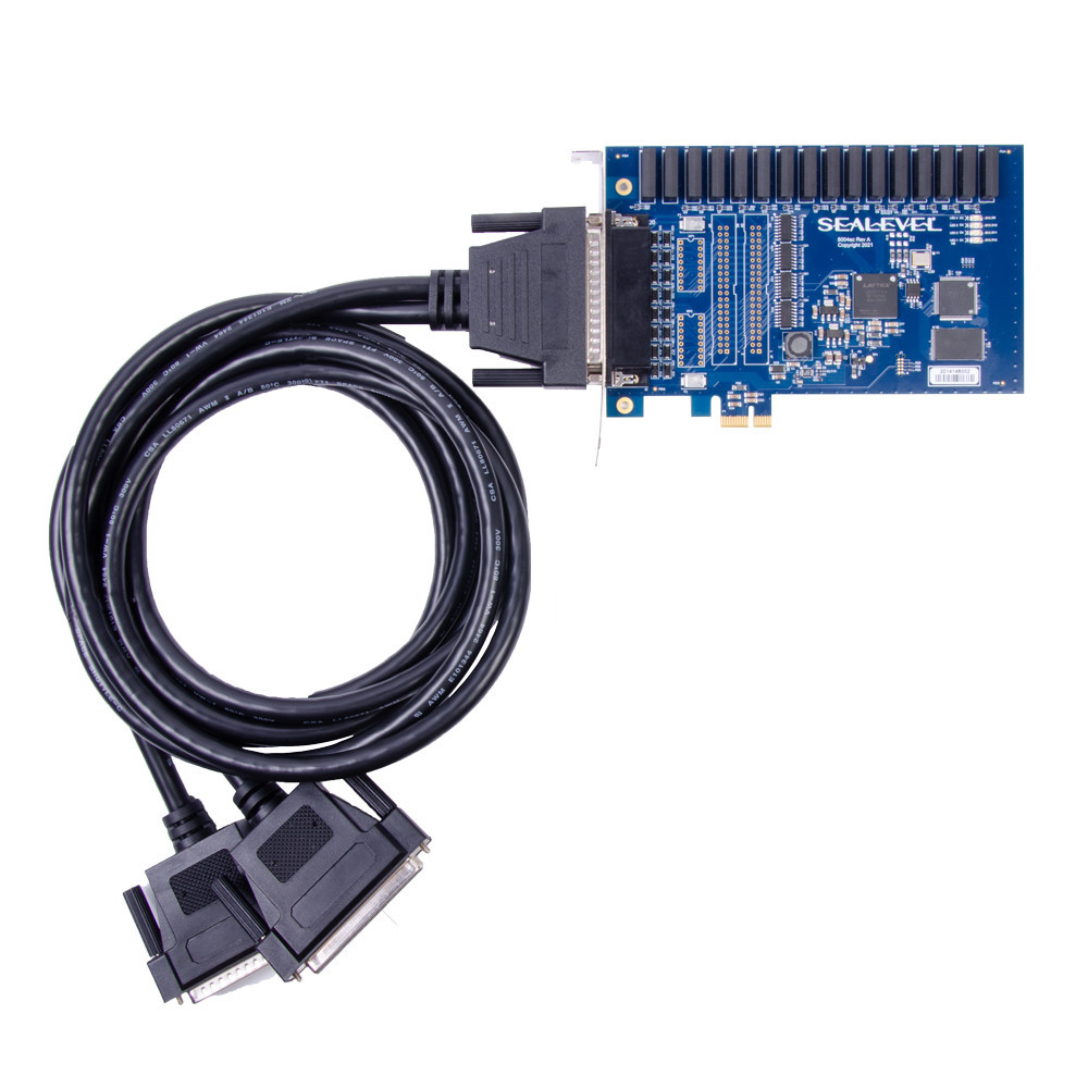 PCI Express 16 Reed Relay Output / 16 Isolated Input Digital Interface With Socketed Resistors