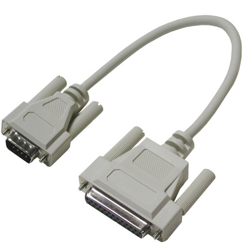 Cable DB-25 Female to DB-9 Male 12in.