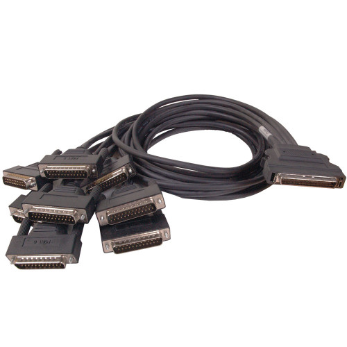Cable HD68 to (8) DB25 Male 3 ft.