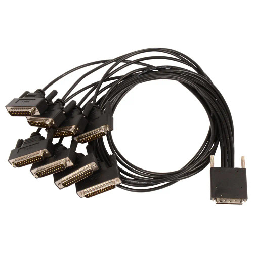 68 position male w/thumbscrews to 8 ports of db-25male w/thu