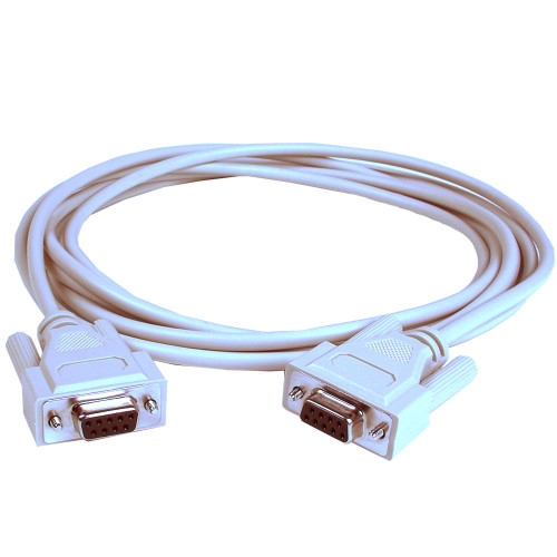 9-pin null modem cable; 10ft