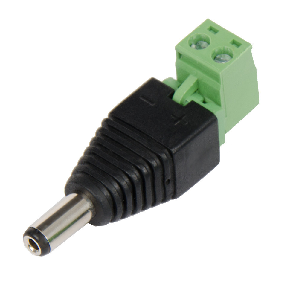 2.1mm Male Barrel Plug to Terminal Block