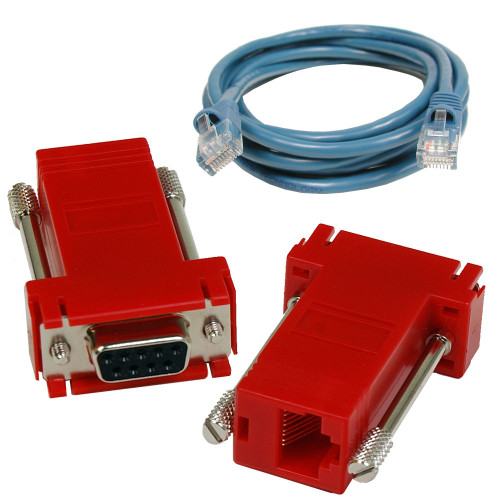 (1) DB110 RS-422 Adapter & (1) CA246 7' Blue Ethernet Cable
