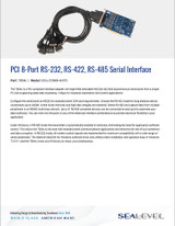 Datasheet:  PCI 8-Port RS-232, RS-422, RS-485 Serial Interface 