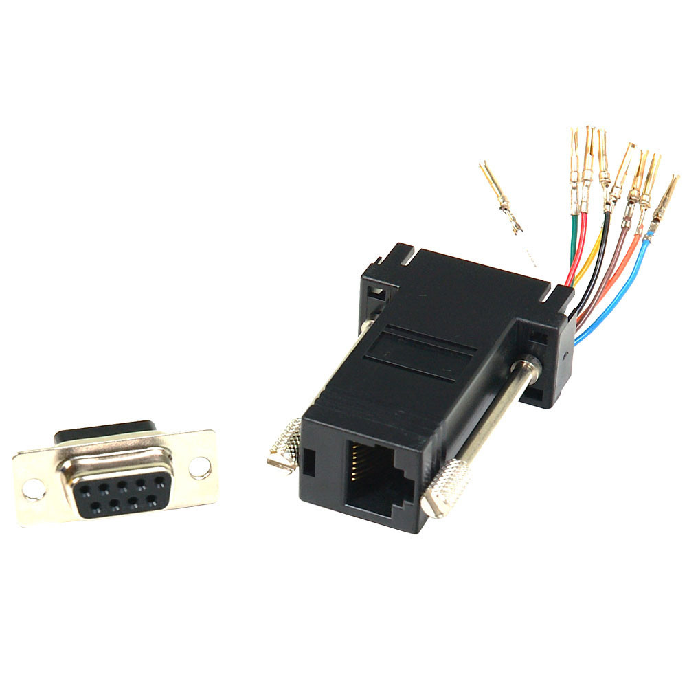 DB9F to RJ45F Modular Adapter