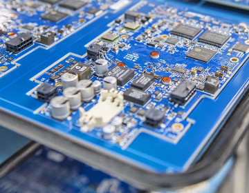 Printed Circuit Boards awaiting testing