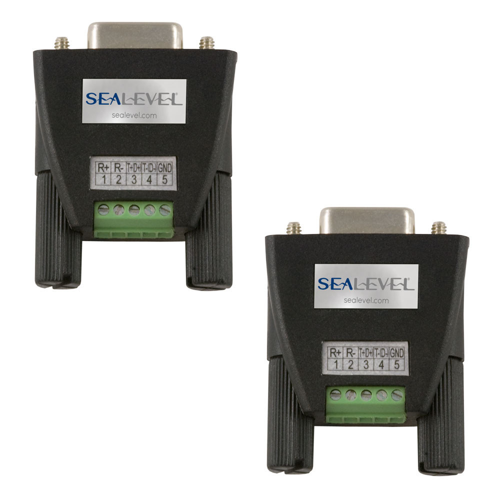 Terminal Block Kit: DB9F to 5 Screw Terminals (2 Pack)