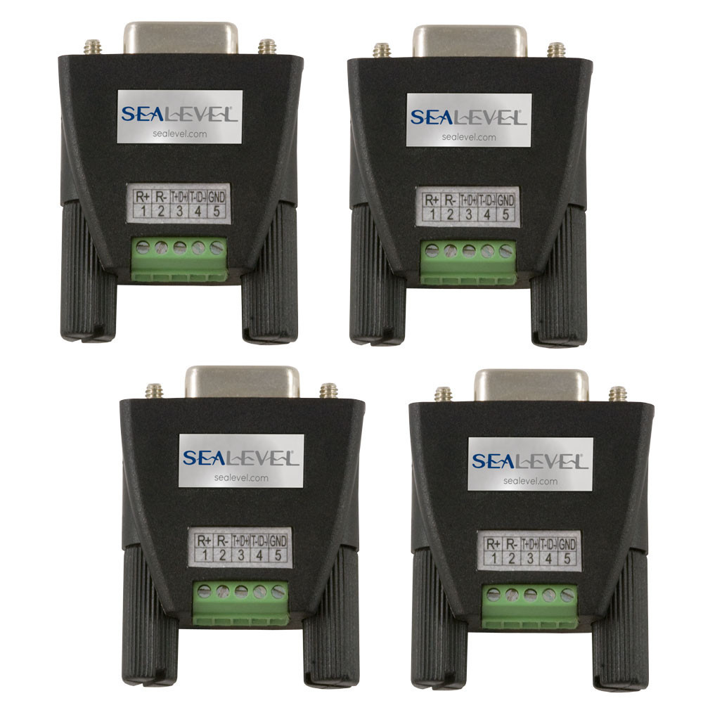 Terminal Block Kit: DB9F to 5 Screw Terminals (4 Pack)