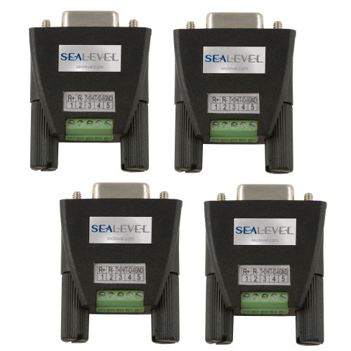 Terminal Block Kit: DB9F to 5 Screw Terminals (4 Pack)