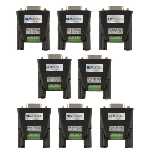 Terminal Block Kit: DB9F to 5 Screw Terminals (8 Pack)